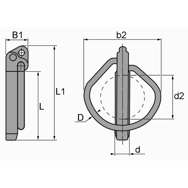 Goupille Clips 8X42 MM référence fournisseur 31135150